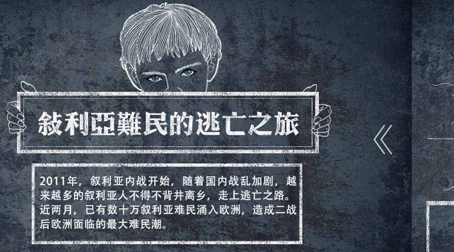 凤凰新闻H5宣传案例 — 路在何方——跟叙利亚男孩一起逃难