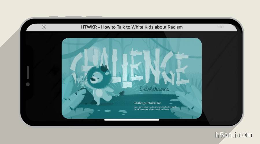 国外响应式页面，和白人小孩聊种族歧视；帮助白人家庭教授孩子，面对种族歧视如何面对和选择，平等的对待每一个人。